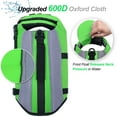 thumbnail image 3 of VIVAGLORY Dog Life Jacket Vest for Swimming, with Front Float, Bright Green, XSmall, 3 of 6