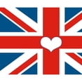 thumbnail image 2 of CafePress - Union Jack Love Throw Blanket - Soft Fleece Throw Blanket, 50"x60" for All Ages, 2 of 2