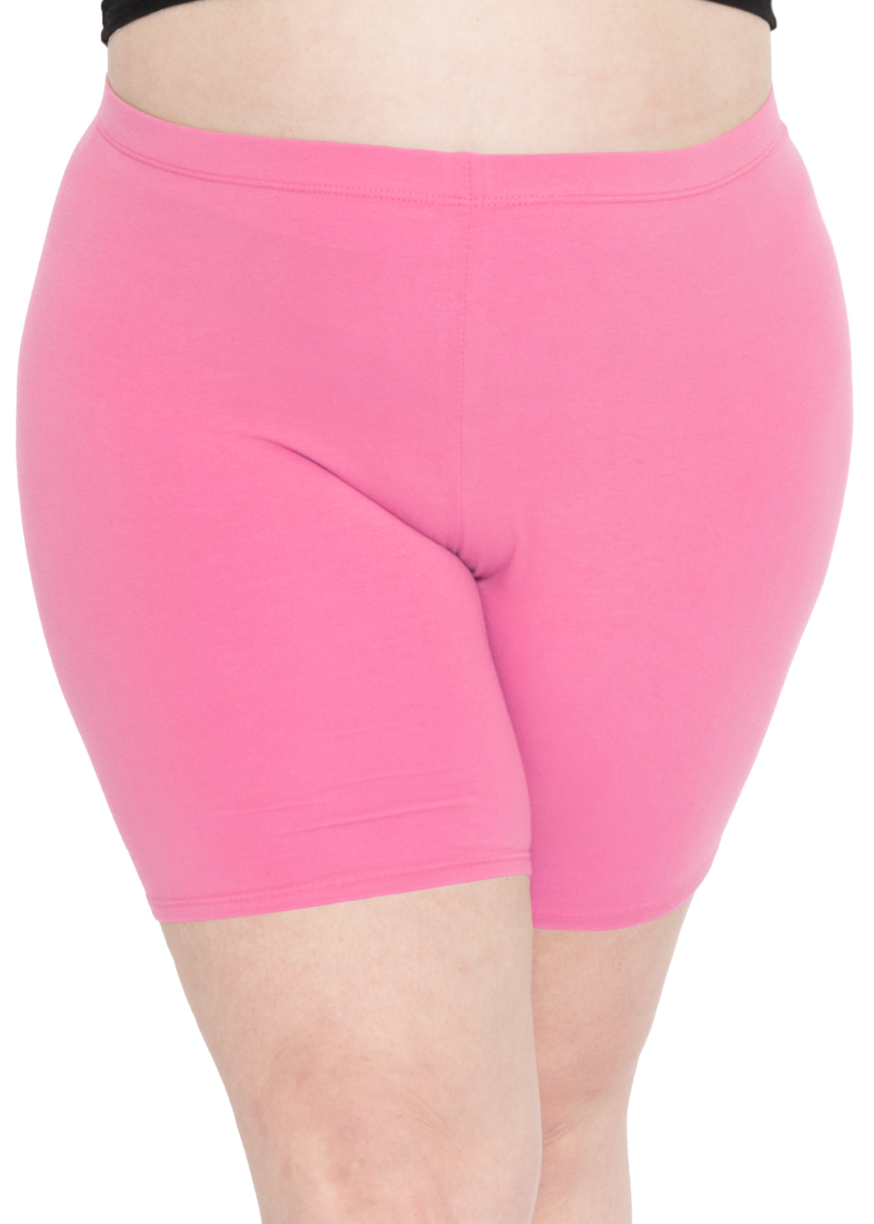 STRETCH IS COMFORT Women's Teamwear Plus Size Bike Shorts Cotton X