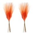 thumbnail image 2 of Pampas Grass Decor 21.7 Inch 20pcs, Faux Pampas Grass Orange Ultra Fluffy No Shedding for Boho Home Bedroom Wedding Vase Filler Dried Flower Arrangement, 2 of 6