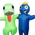 thumbnail image 2 of Disfraz de jardín de Banban para niños, adultos, niños, niñas, hombres, mujeres, Cosplay, Halloween, Carnaval, mascota inflable, azul, verde, Ban xuanjing unisex, 2 of 2