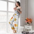 thumbnail image 5 of Salouo Construction Equipments Worker Print Women's Pajama Pants Casual Loose Sweatpants PJs Flowy Pants Drawstring Palazzo for Women Wide Leg Pants Lounge Pajama -Small, 5 of 8