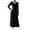 *Black, variant on ClodeEU Women's Long Sleeve V Neck Maxi Dress, Elegant Ribbed Knit A Line Wrap Ribbed Knit Bodycon Dresses Gray,Womens Plus S