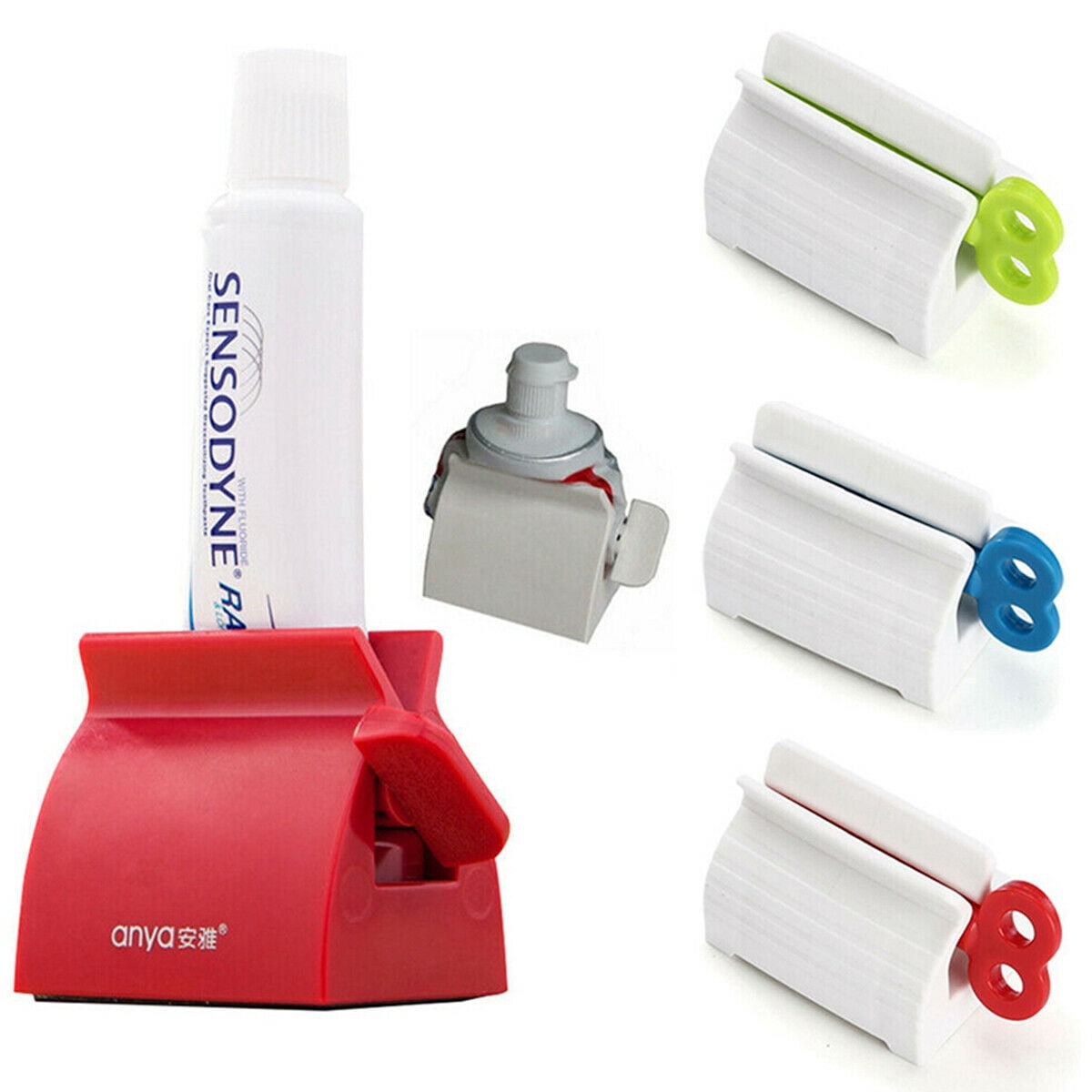 Plastic Tube Squeezer Toothpaste Dispenser Holder Plastic Tube Bathroom LP Plastic Tube Squeezer Toothpaste Dispenser Holder Plastic Tube Bathroom LP