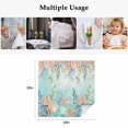 thumbnail image 5 of Ocean Starfish Seaweed Cloth Napkins, Summer Coastal Beach Shell Coral Teal Washable and Reusable Dinner Napkins Set of 6, Table Napkin for Kitchen Party Birthday Wedding Hotel Housewarming 20"x20", 5 of 9