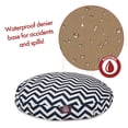 thumbnail image 5 of Majestic Pet Chevron Round Dog Bed Treated Polyester Removable Cover Navy Blue Large 42 x 42 x 5, 5 of 6