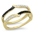 thumbnail image 1 of Dazzlingrock Collection 0.60 Carat (ctw) 14K Princess & Baguette Diamond Ladies Wedding Stackable Band, Yellow Gold, Size 7.5, 1 of 1