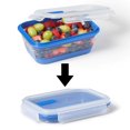 thumbnail image 1 of Starfrit LocknLock Collapsible Container 40oz/1.2L, Airtight, Leakproof, BPA Free, Space-Saving, Silicone, Microwave Freeze & Dishwasher Safe, Vented Lid, Compact, 1 of 11