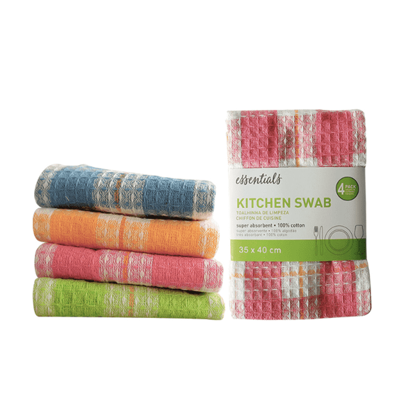 Acdanc 4 Pieces Dish Towels for Kitchen,Absorbent Kitchen Towels for Daily Use,Soft Dish Towels Set