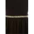 thumbnail image 4 of Big Girls Sleeveless V Neck Rhinestones Maxi Skirt Short Jumpsuit Romper Dress Black 8 (2J1K69S), 4 of 5