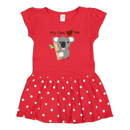 

Inktastic Koala ( Opa Loves Me) Gift Baby Girl Dress