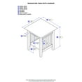 thumbnail image 4 of AFI Mission Solid Wood End Table with Built-In Charging Station, Grey, 4 of 5