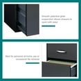 thumbnail image 5 of Space Solutions 3 Drawer Letter Width Vertical File Cabinet with Pencil Drawer, Charcoal, 5 of 18
