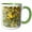 Green/White, variant on 3drose, Happy Mothers Day Greeting Southern Wildflower Carolina Jessamine, 11oz Two-tone Red Mug