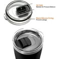 thumbnail image 3 of Magnetic Spill Proof Tumbler Lid - Compatible/Replacement for Yeti Rambler, zark Trail,Old Style Rtic Replacement Lid (1 pack 20 oz), 3 of 5