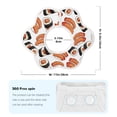 thumbnail image 6 of Bingfone Sushi Roll Soft Bibs For Baby Boy Girl 360 Rotate Petal Absorbent Bibs Washable For Drooling Teething, 6 of 9