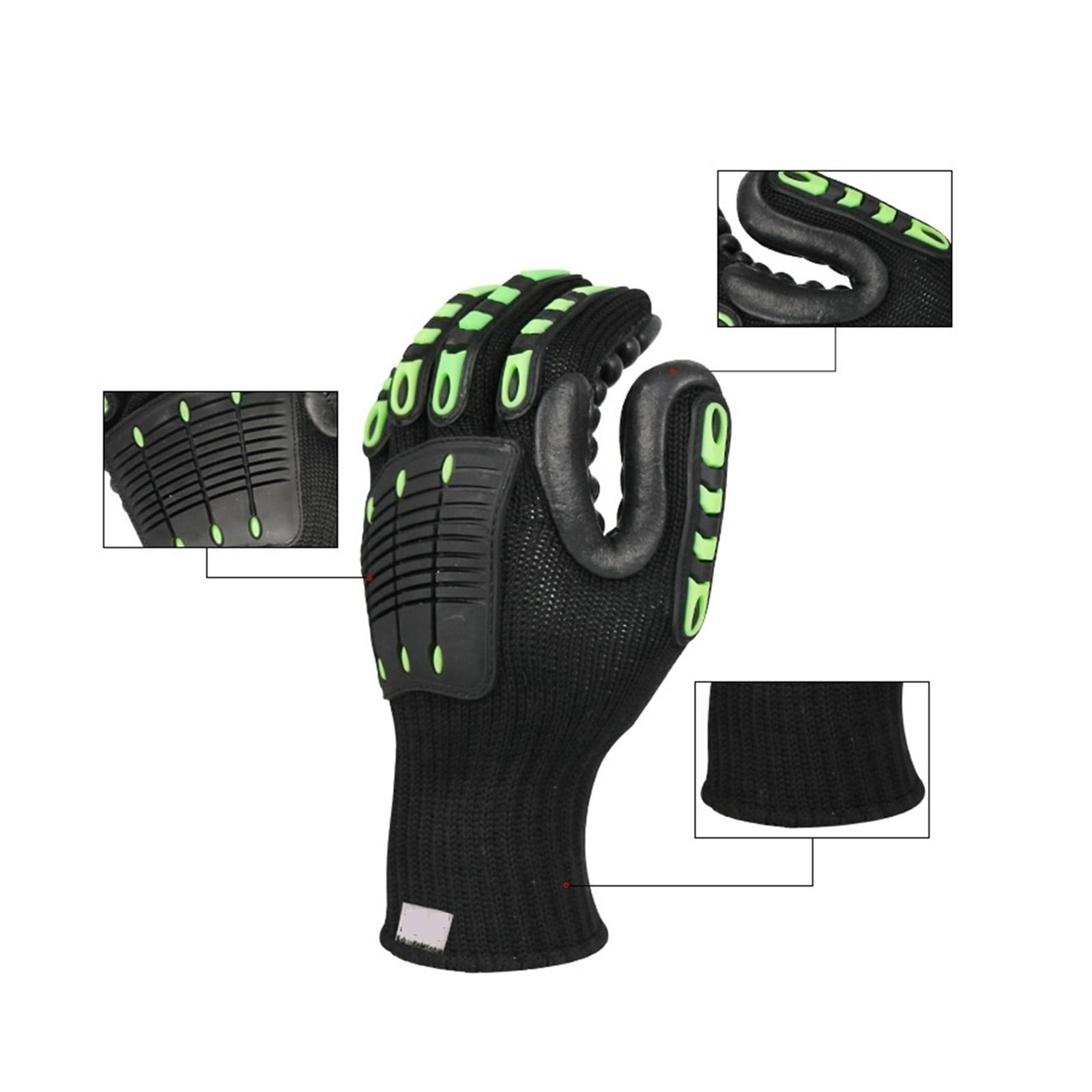 Cut Resistant Anti Vibration Safety Work Glove Mechanics Industry Working Gloves Apply To Wood Carving, Carpentry And Knife Working
