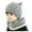 Grey, variant on Generic Clearance Children's Hiking Caps Baby Boy Girl Winter Hat Toddler Cat Beaniess Hat with Scarf Lined Knitted Cap Neckwarmer for Kids 2 Pieces Travel Hiking (,Red)