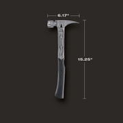Stiletto TIB14RMC 14-oz TIBONE Titanium Hammer Milled Face with Curved Handle