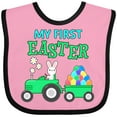 thumbnail image 3 of Inktastic My First Easter Bunny and Tractor Boys or Girls Baby Bib, 3 of 4