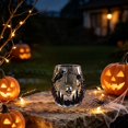 thumbnail image 3 of Halloween Printed Stemless Glass, Clear Reusable Glass Tumbler for , Cocktails, Halloween Party Home Gathering, 3 of 4