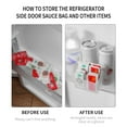 thumbnail image 4 of Set of 2 Refrigerator Door Organizer Set Used to Fridge Door, Refrigerator Door Containers, Refrigerator Side Door Storage Small Objects, 4 of 6