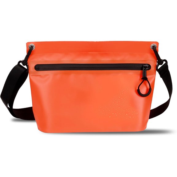 Waterproof Bag Fanny Pouch for Phone Passport Purse, Handle & Adjustable Strap for for Swim, Travel, Beach