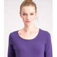 thumbnail image 2 of Karen Scott Women's Cotton Scoop-Neck Top Purple Size Small, 2 of 4