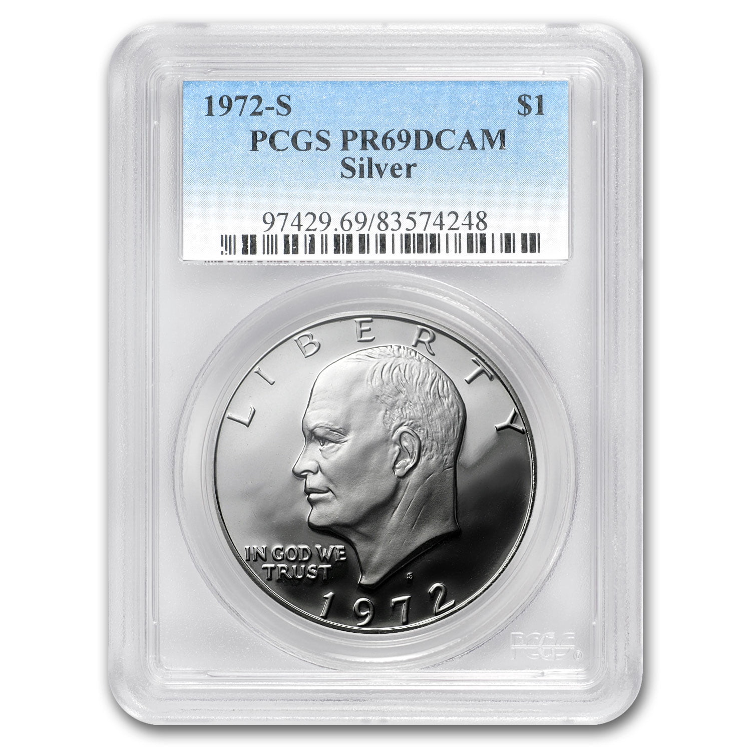 1974-S Clad Proof Eisenhower Dollar PCGS PR-69 DCAM Buy 3 Items Get $5 Off!! 