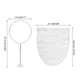 thumbnail image 2 of 2pcs Mesh Strainer Bag, Cloth Mesh Filter Bags with Reinforced Frame, Nut Milk Bags for Coffee Juice Small Size, 2 of 6