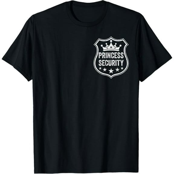 Princess Security Protection Birthday Kids Boys Mens 2 Sided T-Shirt tee