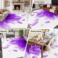 thumbnail image 5 of 5'x8' Area Rugs, Modern Purple Indoor Outdoor Area Rug for Living Room Bedroom, Gradient Floral Abstract Bohemian White Washable Bathroom Rugs Kitchen Floor Carpet Mats Home Decor Aesthetic, 5 of 8