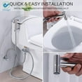 thumbnail image 6 of Deago Bidet Toilet Sprayer Set, Stainless Steel Handheld Bidet Sprayer Kit with 7/8" Valve T-adapter-Bathroom Hand Shower for Self Cleaning ,Baby Cloth Diaper Sprayer, 6 of 9