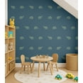thumbnail image 4 of S4Sassy Elephant Print Wallpaper - Blue Wall Covering, 25" x 120" Self-Adhesive Vinyl Walls Paper, Wallwrap, Easy DIY Wall Covering For Kids Bedroom, Kids room wall decor, Playroom wallpaper, 4 of 9