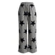 thumbnail image 3 of Txlixc Moda femenina casual Pantalones rectos Estampado de estrellas Dibujo Cordón elástico cintura pantalones holgura Pantalones deportivos Calle Txlixc  moda, 3 of 6