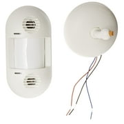 Hubbell ATD1600W Wall/Ceiling Mount Sensor, White, 1600sqft Max Sensing Range