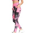 thumbnail image 6 of Tittly Womens Sweatpants Yoga Pants Hip Breathable Women's Lifting Yoga Pocket Tie-dye Pants Bubble Yoga Pants Leggings for Women Womens Workout Bottoms Pink S, 6 of 8