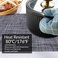 thumbnail image 3 of Placemats Set of 24 for Dining Table, Table Placemats, Rectangular PVC Vinyl, 18x12 Inches - Gray, 3 of 8