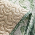 thumbnail image 4 of Zhuge Boho Ruffles Printed Chair Cushion with Ties Super Soft Cotton Kitchen Dining Chair Pad Leaf Pattern Non Slip Seat Cushion (Light Green,18"x18"), 4 of 4