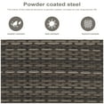 thumbnail image 5 of POCASSY Outdoor 4 Piece Rattan Sofa Seating Group with Cushions, 5 of 14
