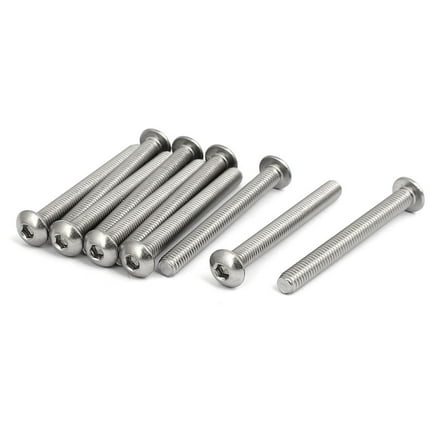 M5x45mm 304 Stainless Steel Button Head Hex Socket Cap Screws Bolts 10pcs