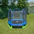 thumbnail image 2 of Sportspower 7' My 1st Trampoline for Kids 3-10 with Safety Enclosure Blue and Green, 2 of 12