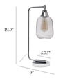 thumbnail image 4 of Elegant Designs 19" Chic Contemporary Mesh Wire Arch Desk Lamp, for Living Room, Bedroom, Office-Color:Chrome, 4 of 10