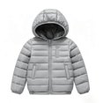 thumbnail image 3 of Xingjin Boys Winter Coat, Kids Winter Jacket with Hood, Boys Puffer Jacket with Full Zip and Multi Pockets, Lightweight Warm Outerwear for Cold Weather, 3 of 8