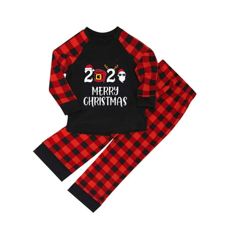

Felirenzacia Christmas Baby Kids Child Printed Top+Pants Xmas Family Matching Pajamas Set
