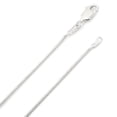 thumbnail image 3 of 1.1mm Solid .925 Sterling Silver Round Snake Choker Chain Necklace, 18 inches + Gift Box, 3 of 7