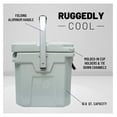 thumbnail image 3 of 10L-10.6 Quart Portable Hard Cooler Ice Chest, Perfect for Drinks, Lunch, Beach, Picnics, Boating, Camping and Travel with 2 Molded-in Cup Holders and Folding Aluminum Handle, 3 of 8