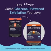 Cleanlogic Detoxify Dual-Texture Body Buffer, Charcoal-Infused Exfoliating Body Cleanser