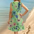 thumbnail image 6 of LYXSSBYX Plus Size Dresses for Curvy Women Women's Round Neck Sleeveless Gradient Tie Dyed Beach Dress, 6 of 9