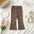 thumbnail image 5 of mgoYE Girl's Polka Dots Loose Fit Wide Leg Pants with Pocket(Brown,3-4 Years), 5 of 6